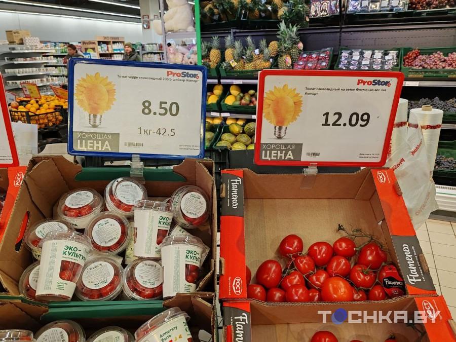 Цены на помидоры в Беларуси