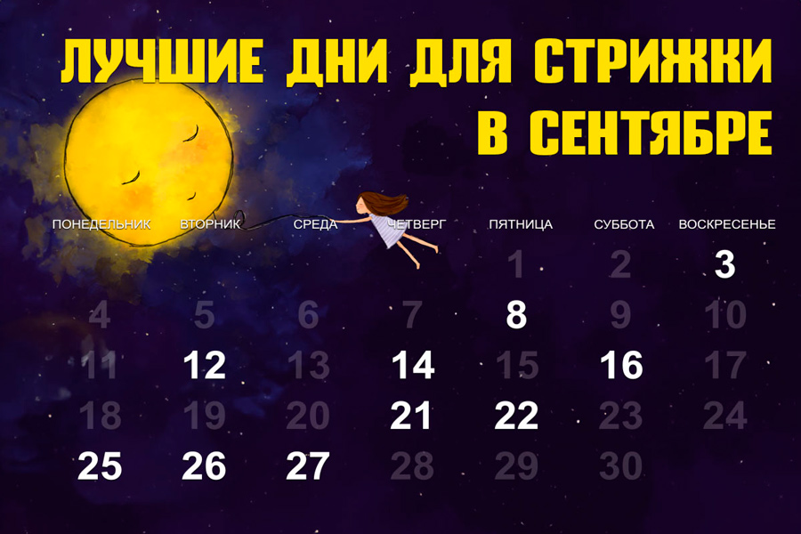 Лунный календарь стрижек на сентябрь 2023 года