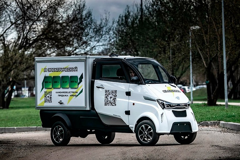 Крохотный электрический фургон Kangaroo для курьеров появился в России