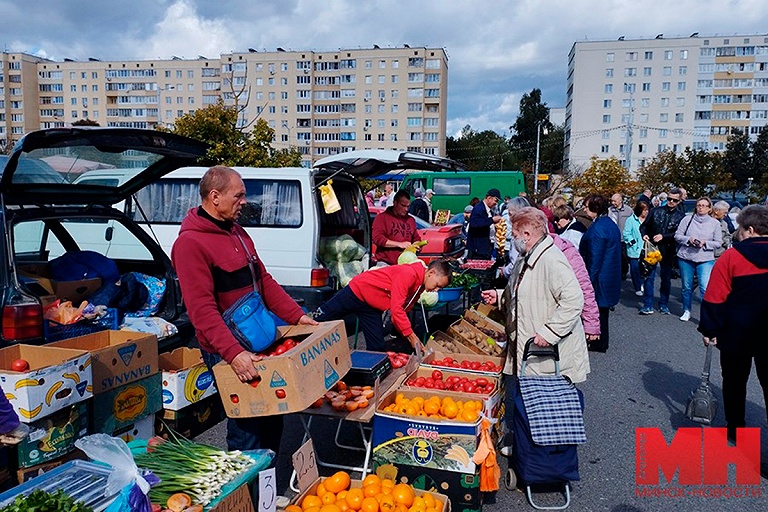 Овощи, фрукты, живая рыба: во Фрунзенском районе открылась сельхозярмарка