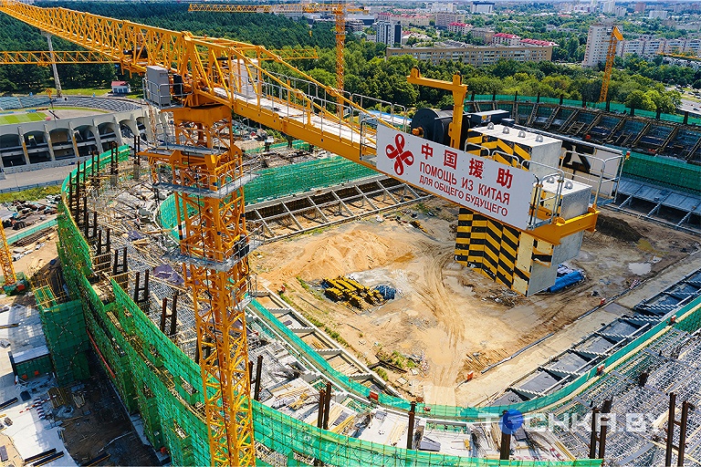 Нихао, майна и вира: как китайцы строят в Минске Национальный стадион