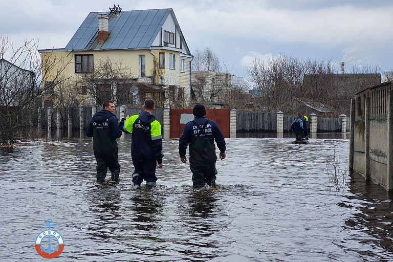 В Гомеле река перелилась через дамбу – посмотрите, какой потоп