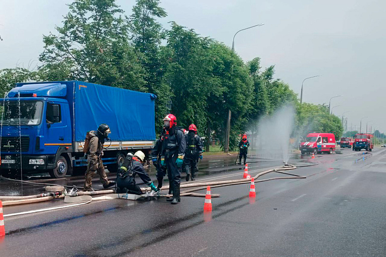 В Гродно произошла утечка смертельно опасной кислоты