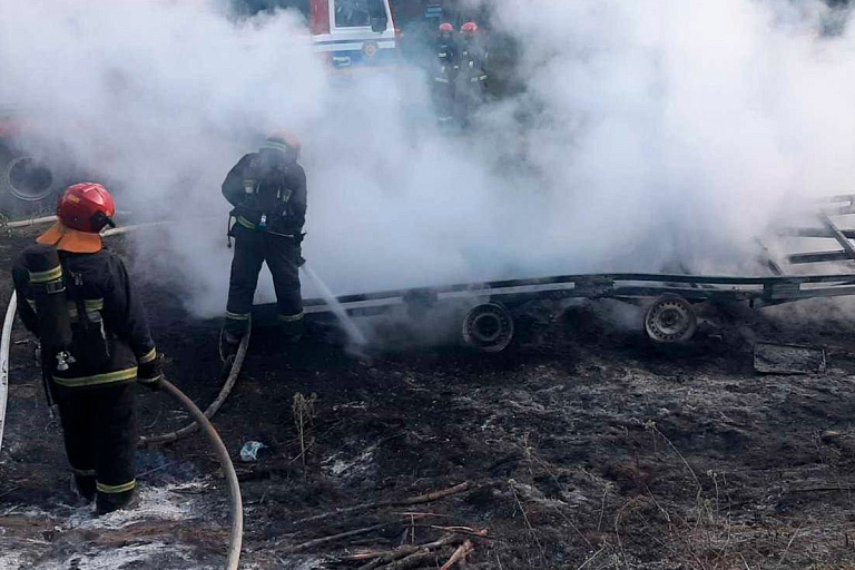 В Гродно 24 улья с пчелами сгорели в пути