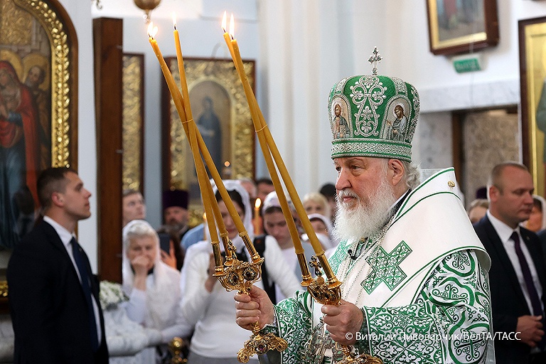 Патриарх Кирилл возглавил службу в Минске