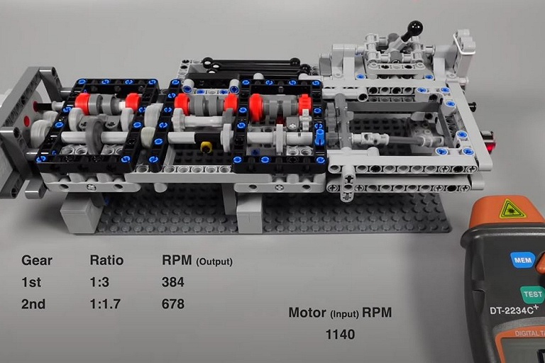 Lego выпустила точную копию 5-ступенчатой КПП