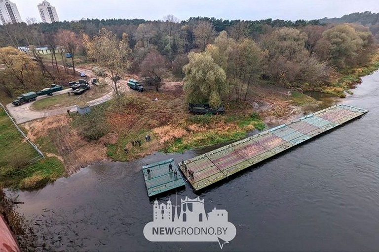 У Нового моста в Гродно появится понтонная переправа – видео