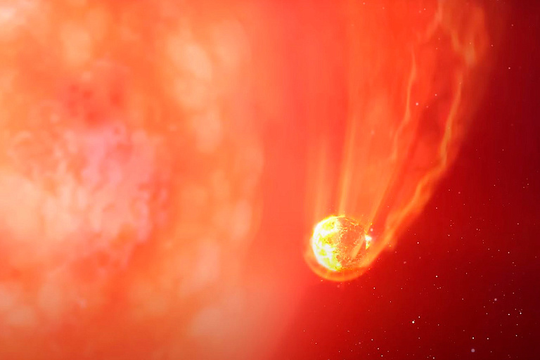Астрономы впервые увидели, как звезда поглощает планету
