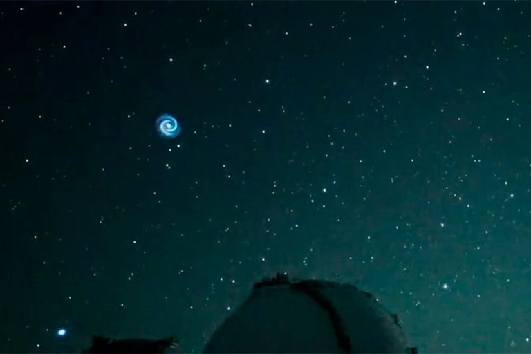 Астрономы из Японии запечатлели в небе загадочную спираль