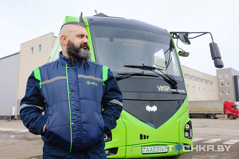 "Евроопт" обкатывает первый в стране электрический грузовик