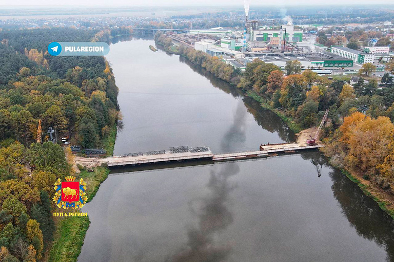 Самый длинный подвесной мост Беларуси не вернули на место – сроки сдвинули